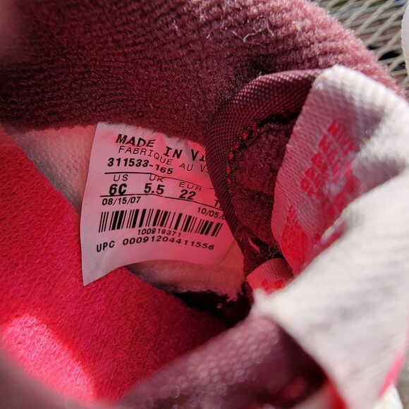 Toddler Nike Dunk Low Light Coral Cherry Sz 6C - Picture 8 of 9